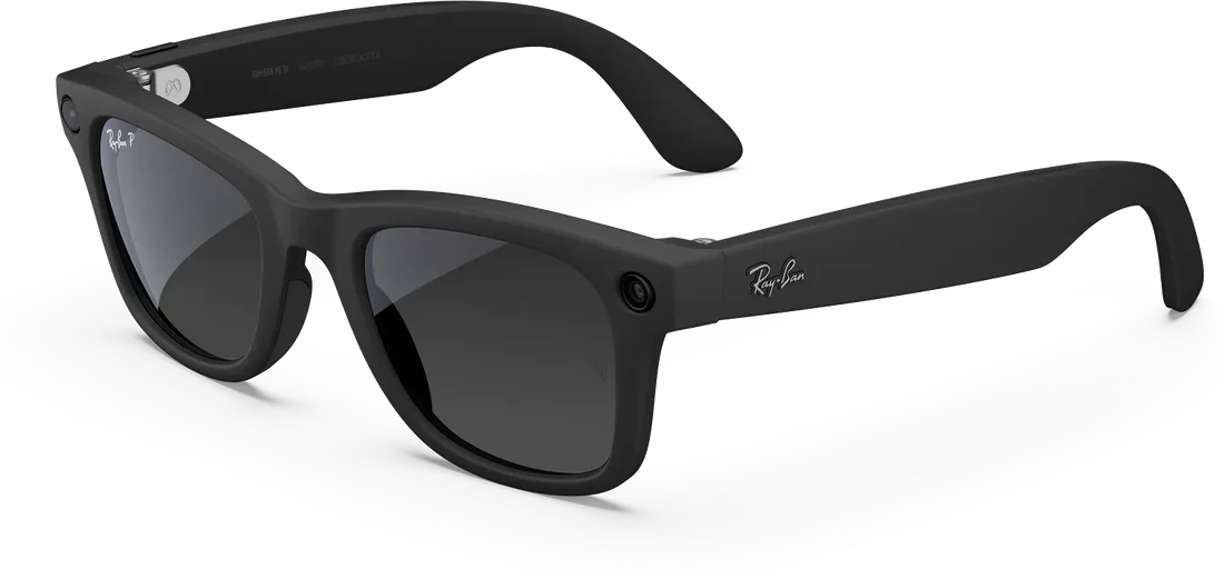 Ray-Ban Meta — Fassung in Schwarz, Glas grau verlaufend