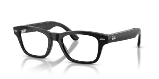 Ray-Ban Meta Audio Burbank Optics – Schwarz – Ansicht schräg von vorn
