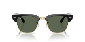 Ray-Ban Meta Audio Clubmaster – Schwarz glänzend · G15 Grün – Ansicht von vorn