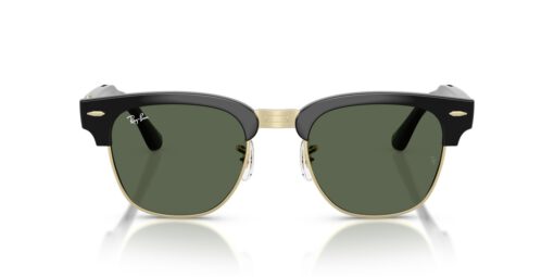 Ray-Ban Meta Audio Clubmaster – Schwarz glänzend · G15 Grün – Ansicht von vorn