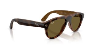 Ray-Ban Meta Aviator (Gen 3) – Havana · Dunkelbraun – Ansicht liegend