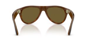 Ray-Ban Meta Aviator (Gen 3) – Havana · Dunkelbraun – Ansicht von hinten