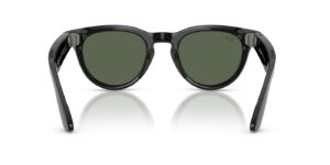 Ray-Ban Meta Headliner (Gen 2) – Schwarz glänzend · G-15 Grün – Ansicht von hinten