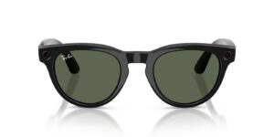 Ray-Ban Meta Headliner (Gen 2) – Schwarz glänzend · G-15 Grün – Ansicht von vorn