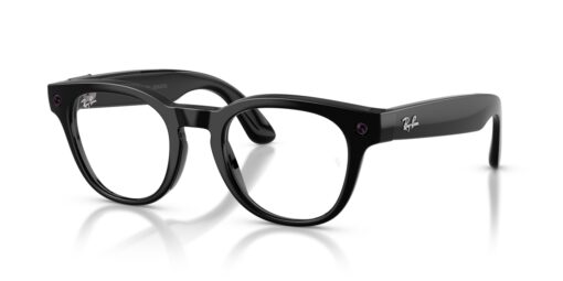 Ray-Ban Meta Scriber Optics (Gen 2) – Schwarz glänzend – Ansicht schräg von vorn