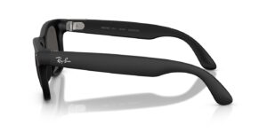 Ray-Ban Meta Wayfarer (Gen 3) – Schwarz matt · Grau – Ansicht von der Seite