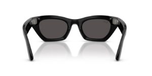 Ray-Ban Meta Zena (Gen 3) – Schwarz glänzend · Grau – Ansicht von hinten